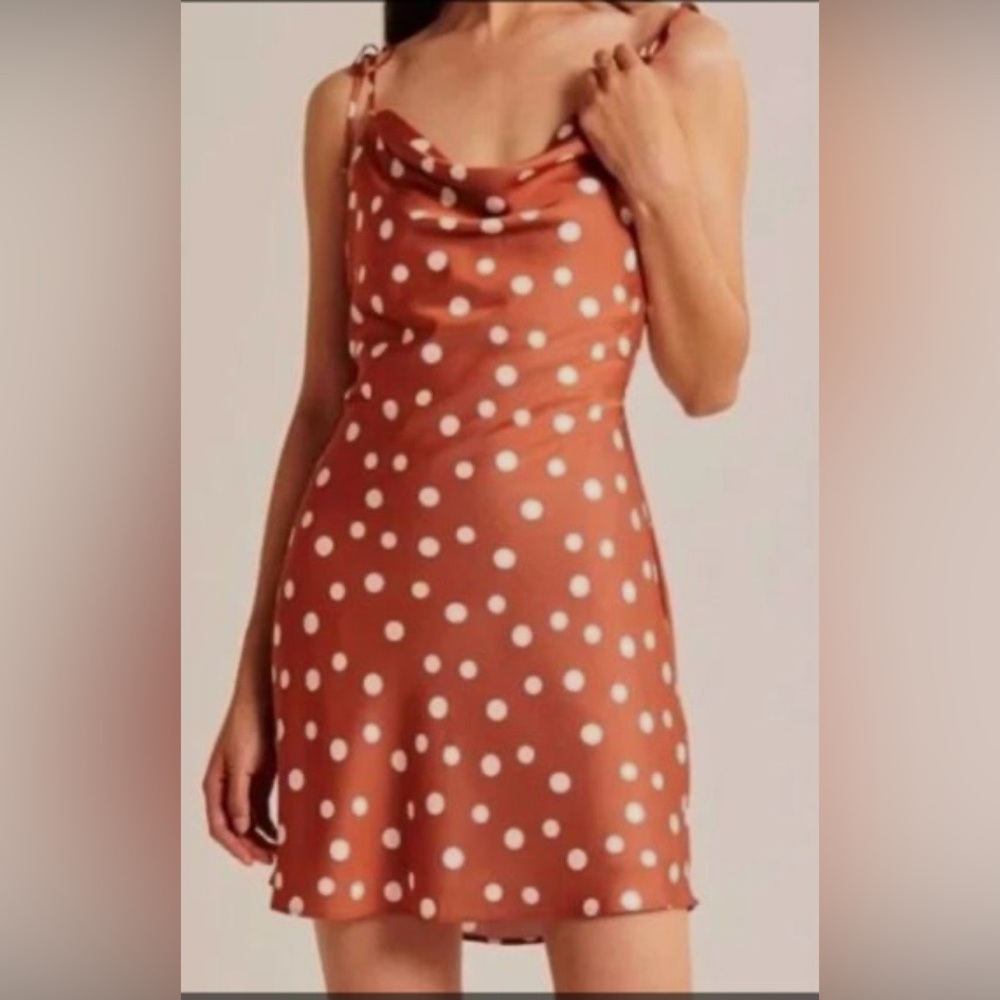 Abercrombie & Fitch Satin Polka Dot Slip Dress – XL